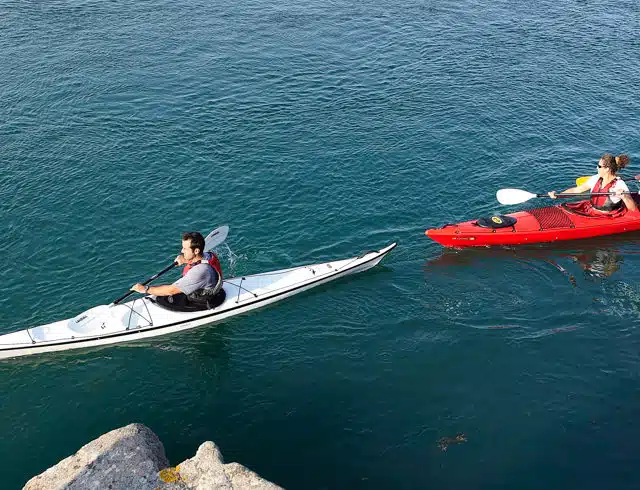 kayak dans le golfe du morbihan