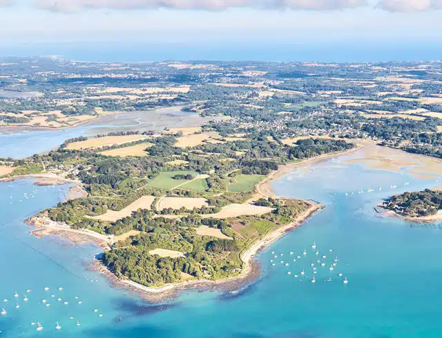 golfe du morbihan vu du ciel